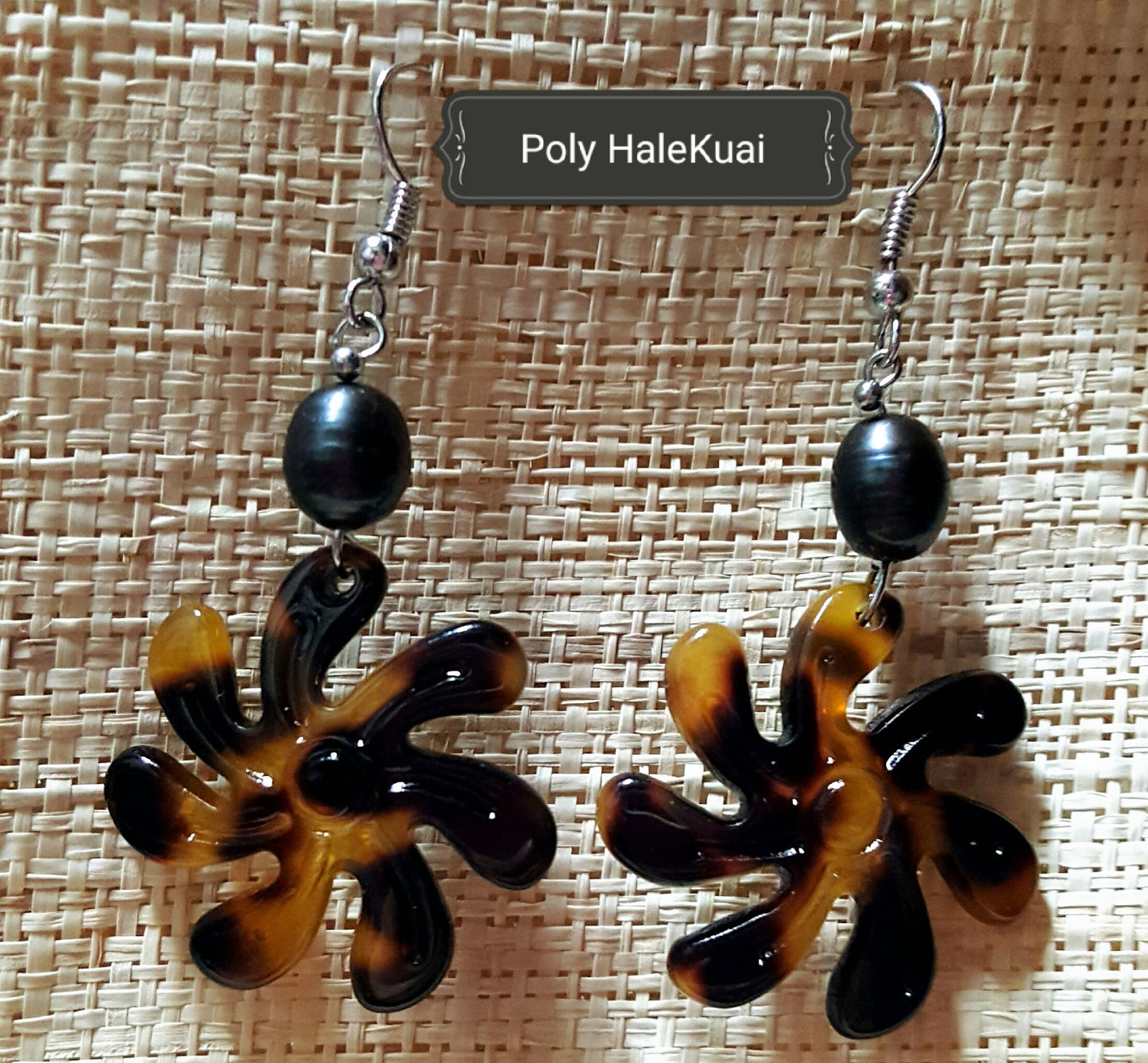 Tiare Turtle Shell Earrings