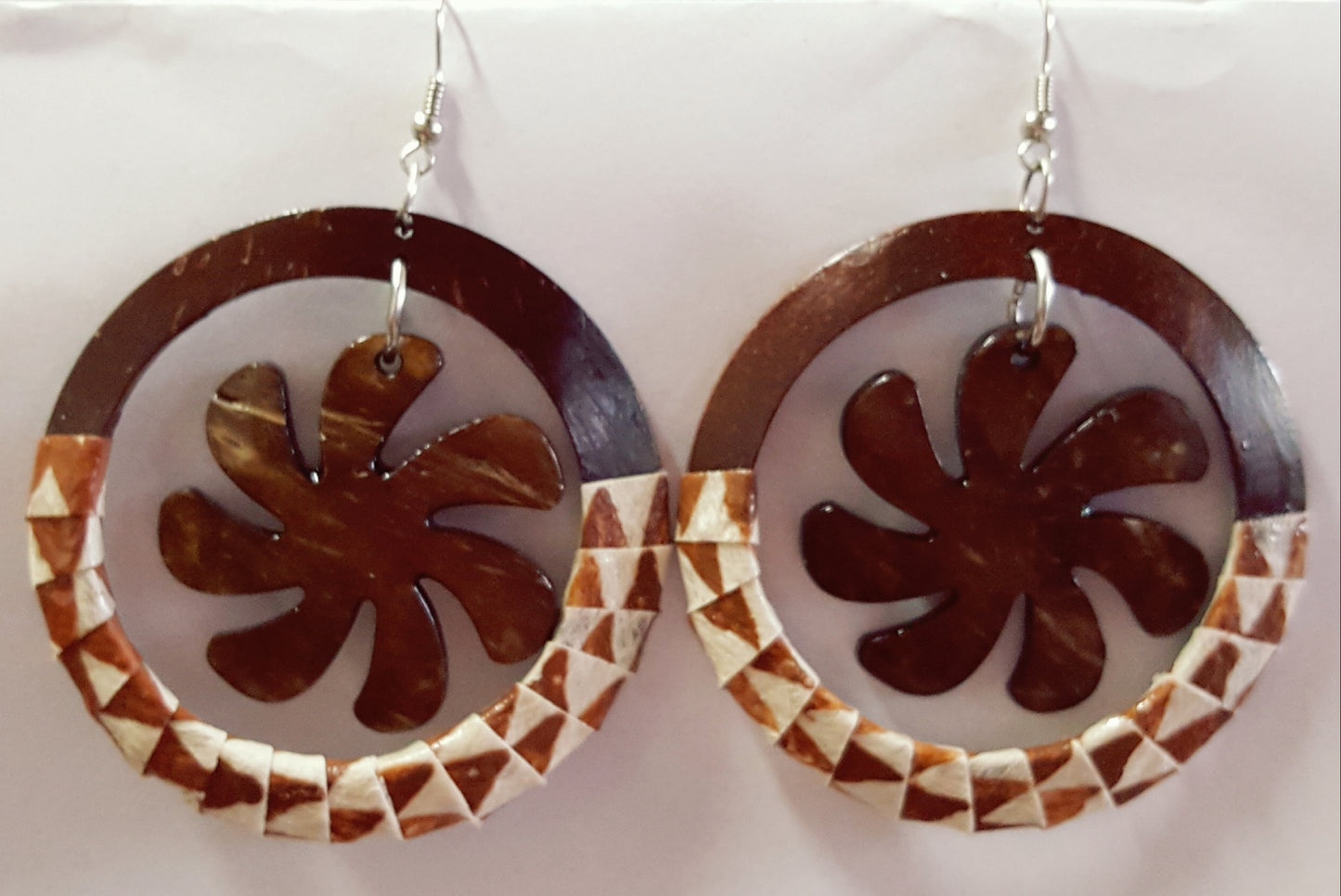 Coconut Tapa Earrings