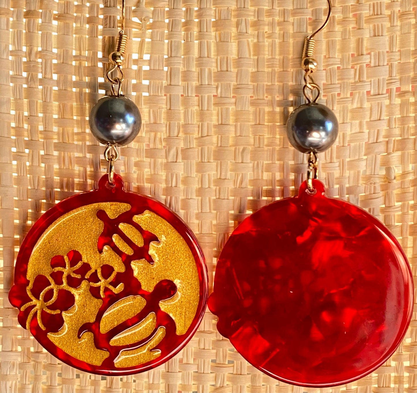 Turtle Shell Earrings