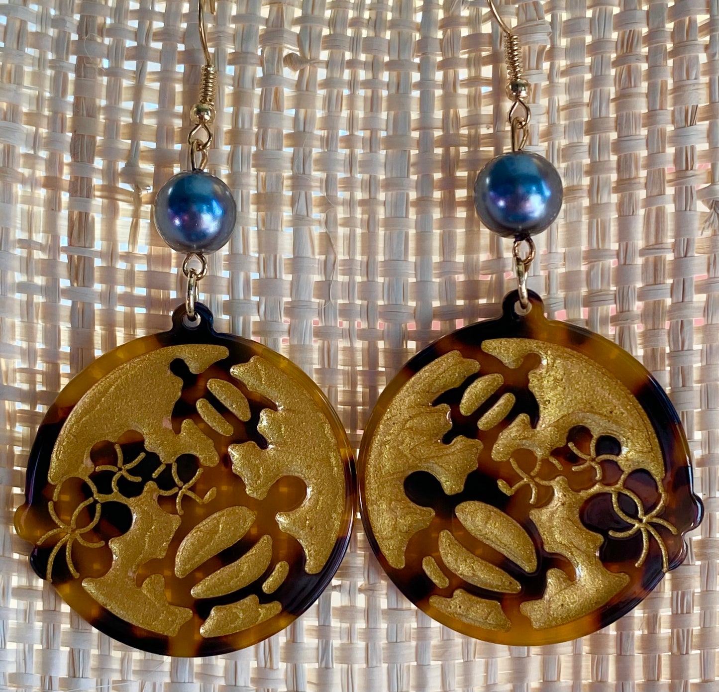 Turtle Shell Earrings