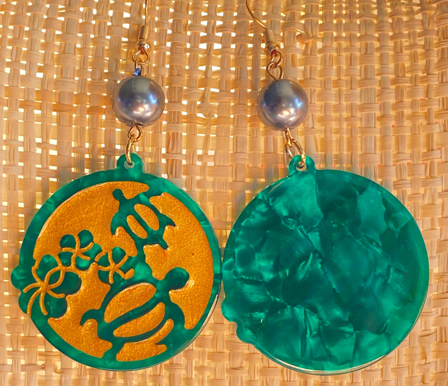 Turtle Shell Earrings