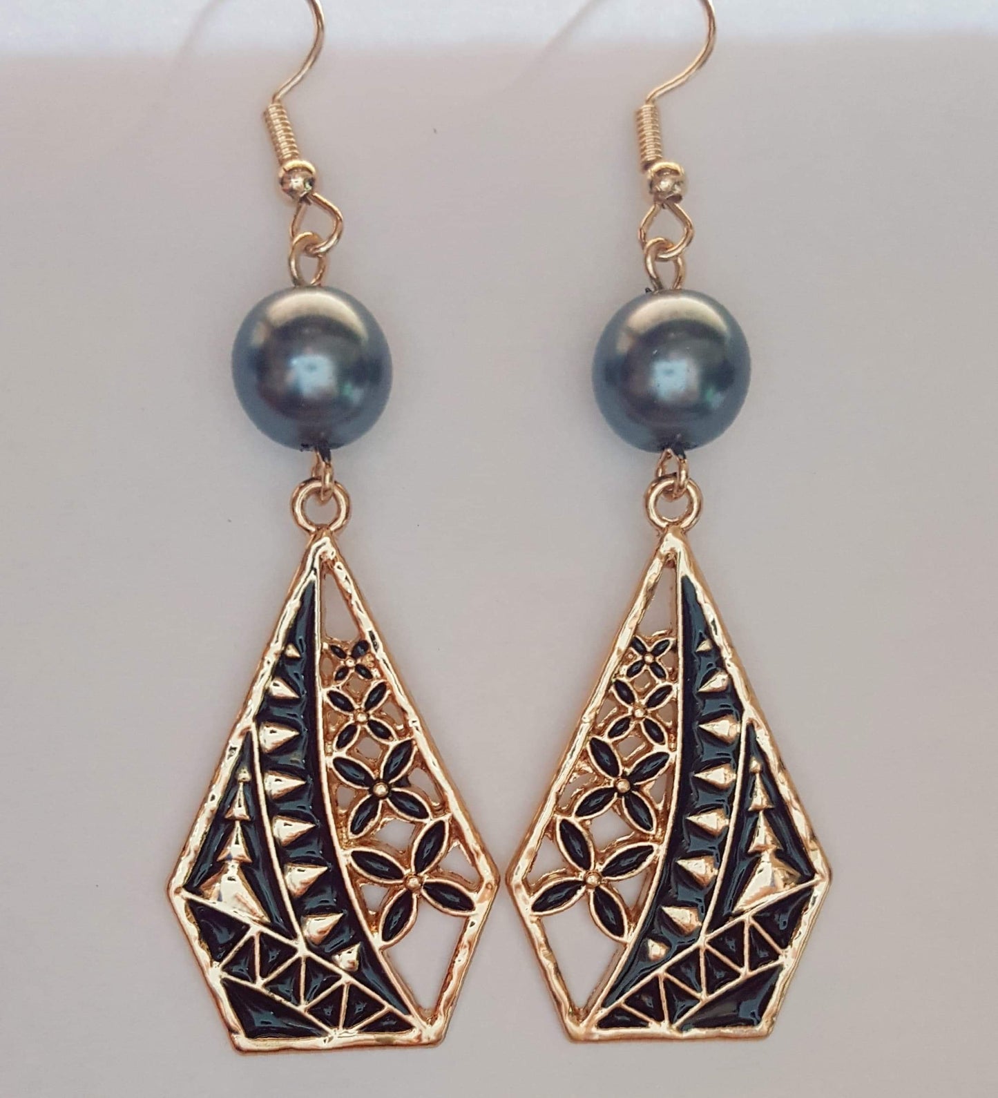 Polynesian Tribal Design Earrings
