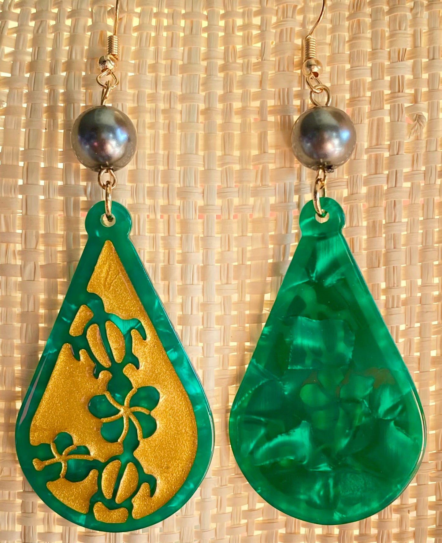 Turtle Shell Earrings