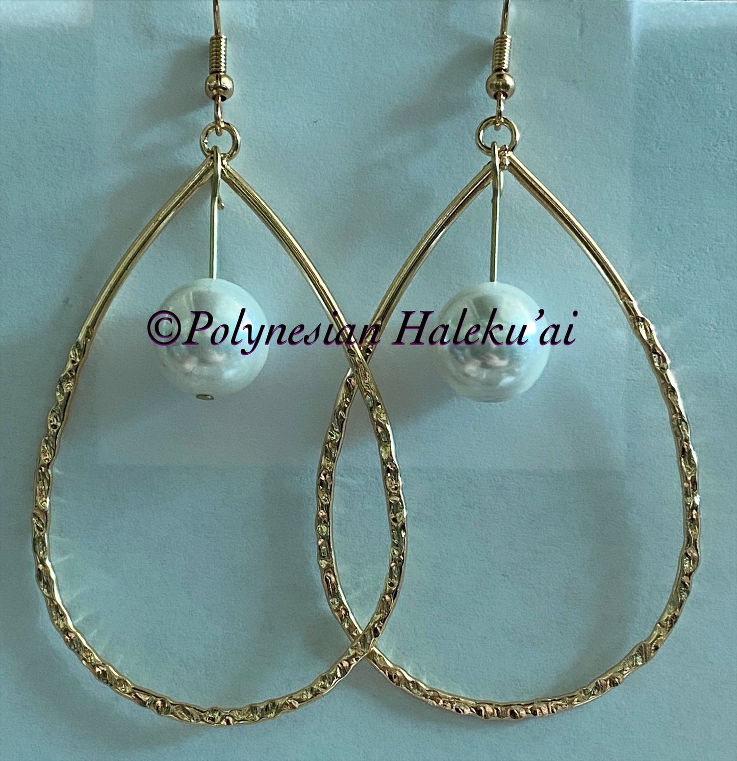 Teardrop Hammered Earrings