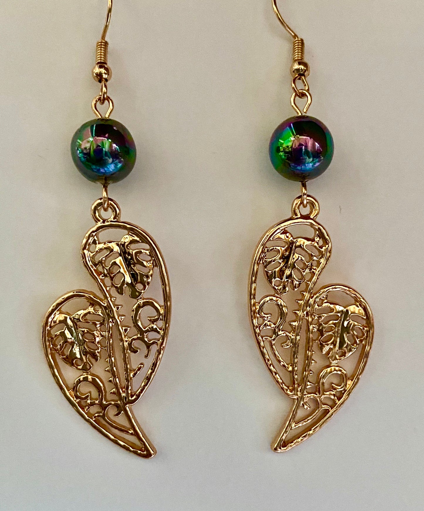 Double Leaf Earrings