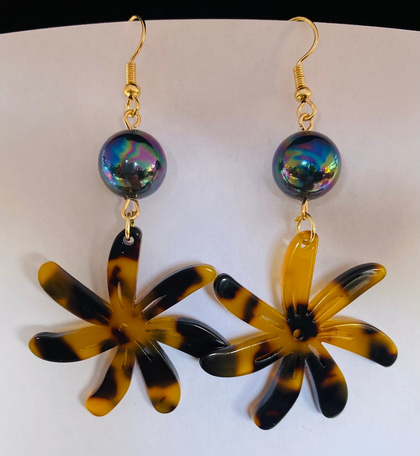 Turtle Shell Tiare Earrings