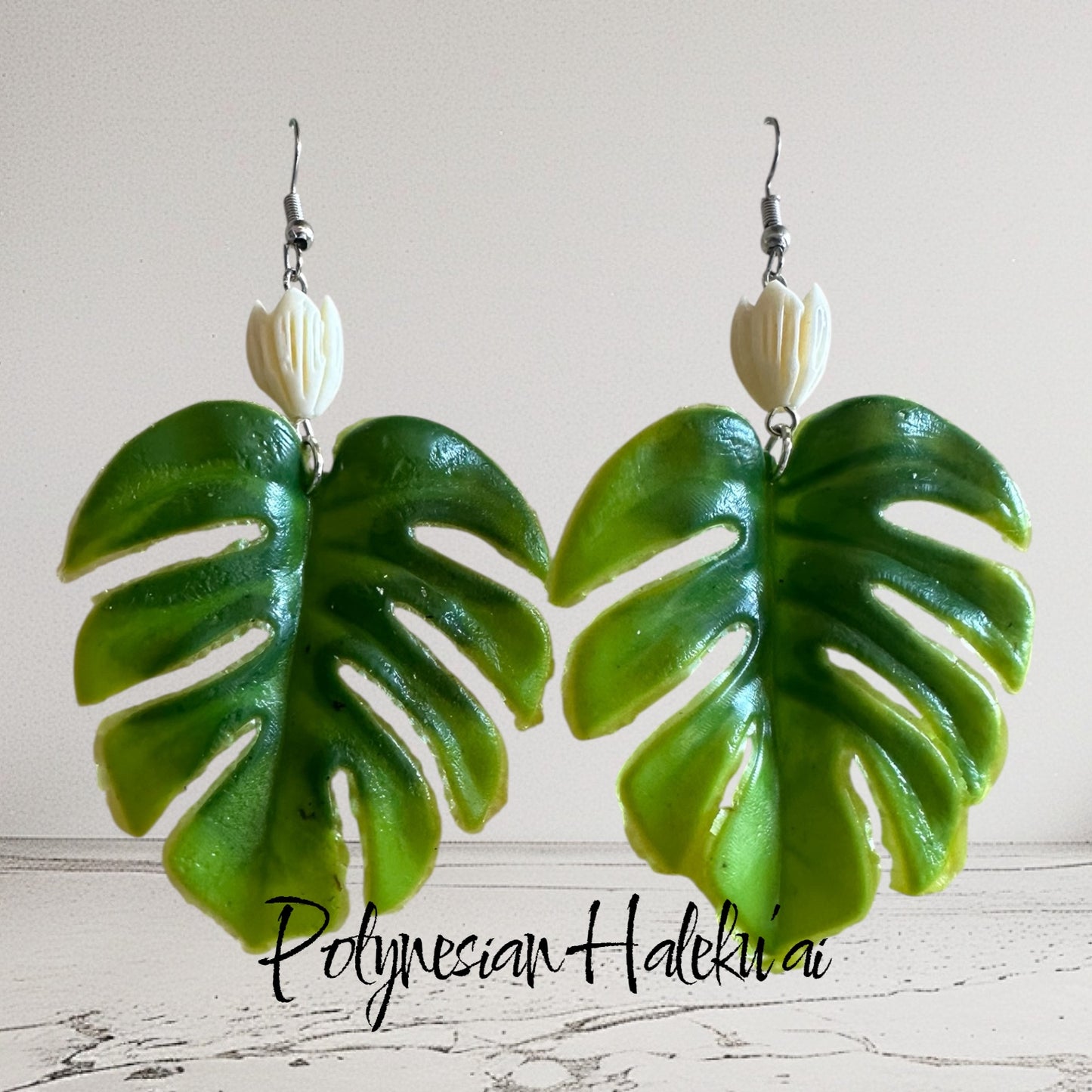 Monstera Earrings