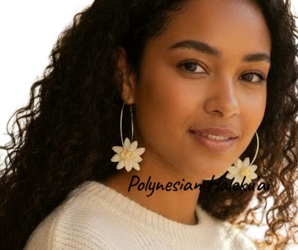 Pikake Hoop Earrings