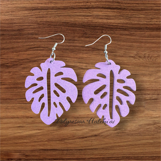 Monstera Earrings
