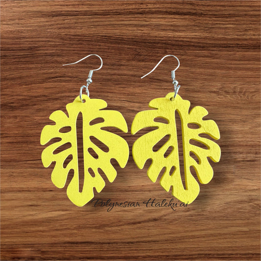 Monstera Earrings