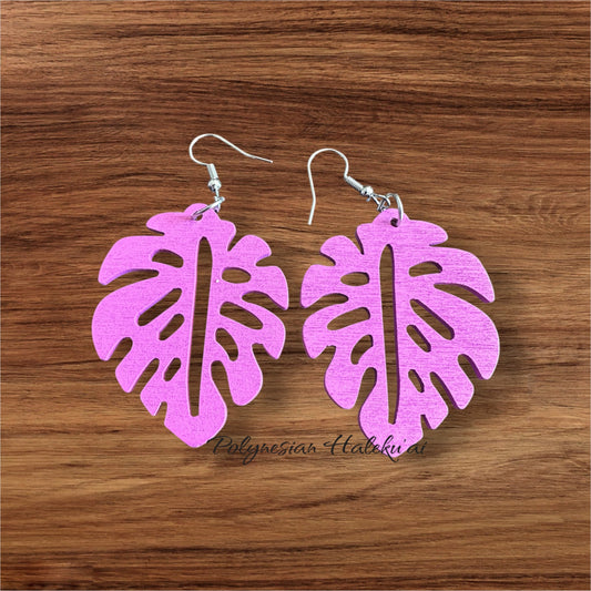 Monstera Earrings