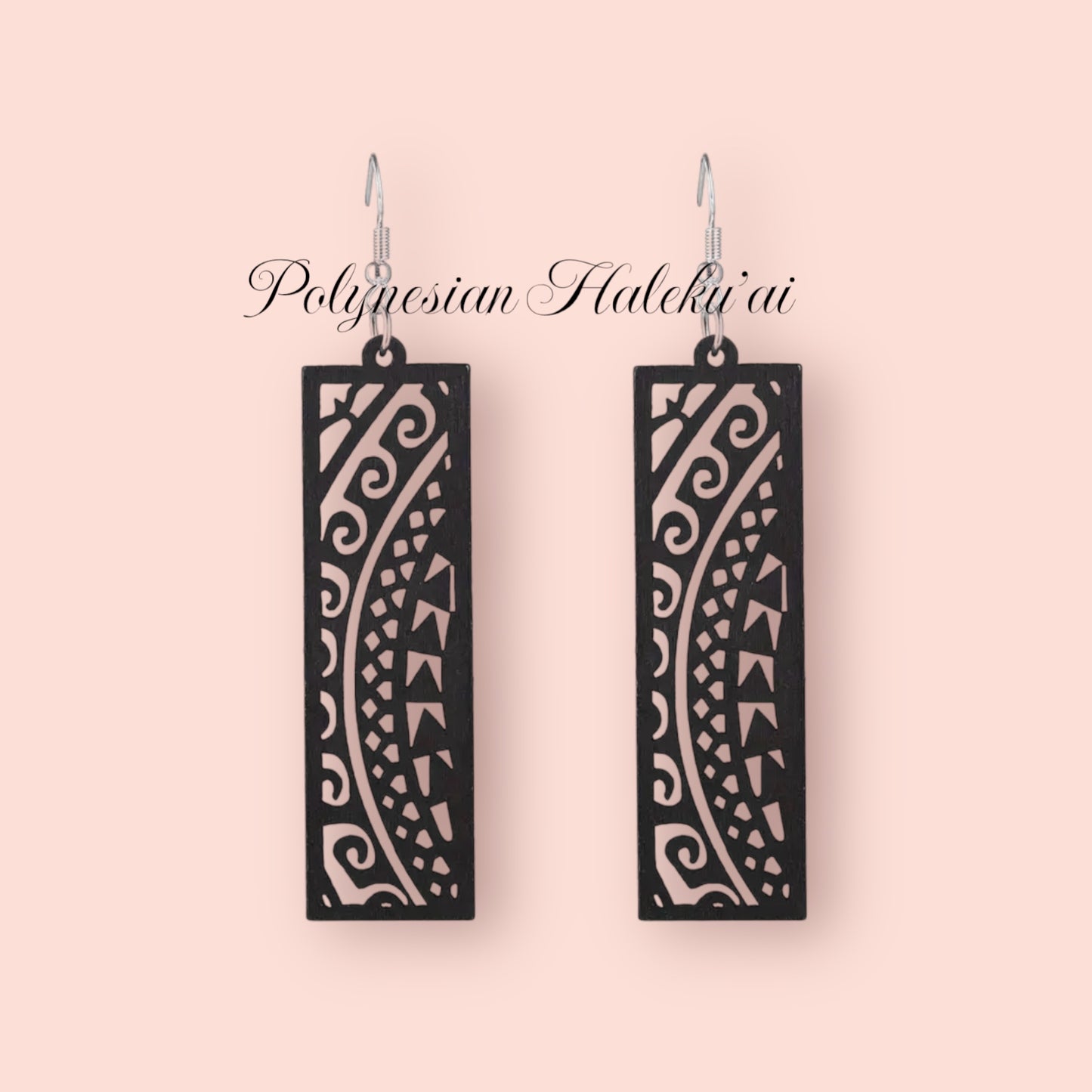 Wooden Tribal Earrings