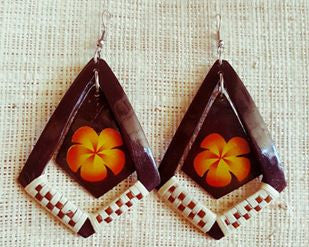 BRAIDED COCONUT SHELLS EARRINGS