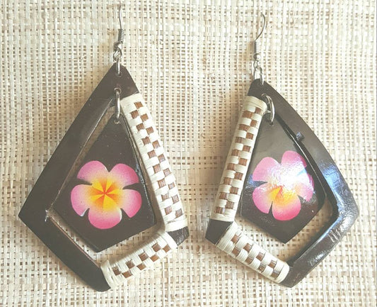 BRAIDED COCONUT EARRINGS