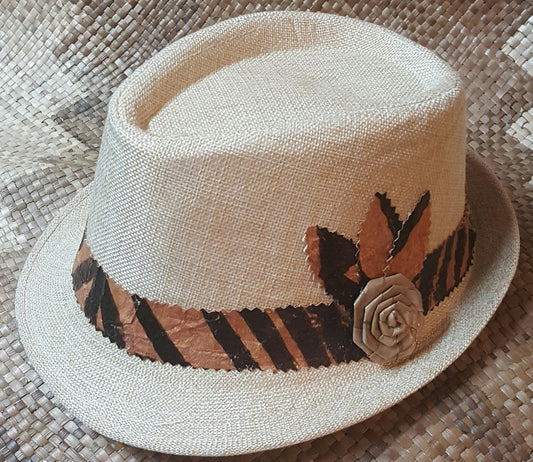 POLYNESIAN STYLE FEDORA HAT