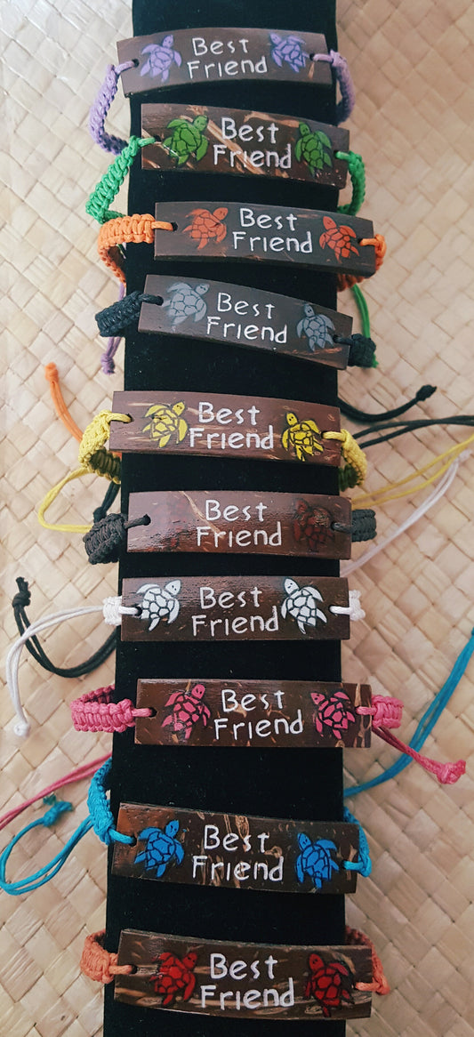 "BEST FRIEND" COCONUT BRACELET