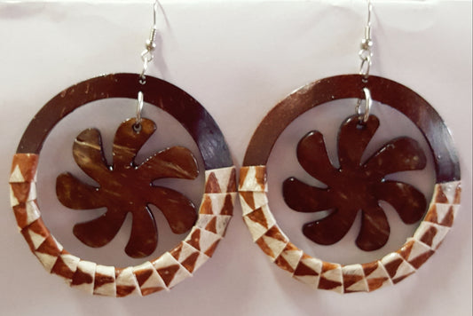 Coconut Tapa Earrings