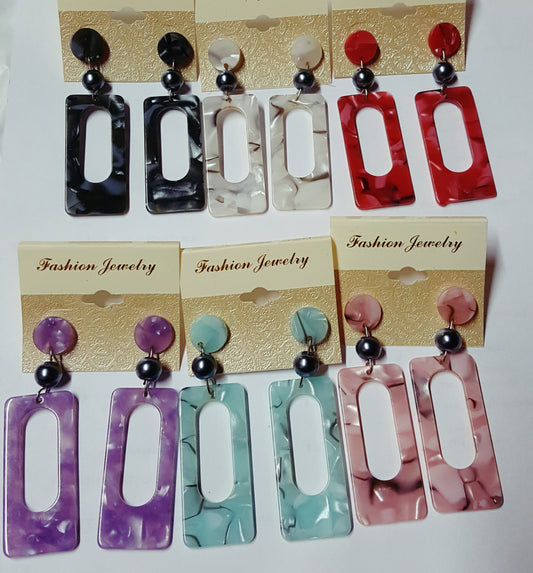Imitation Turtle Shell Earrings
