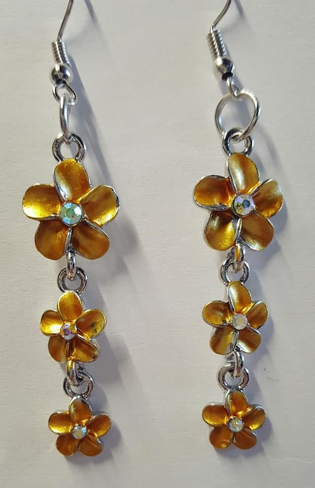 Plumeria Earrings