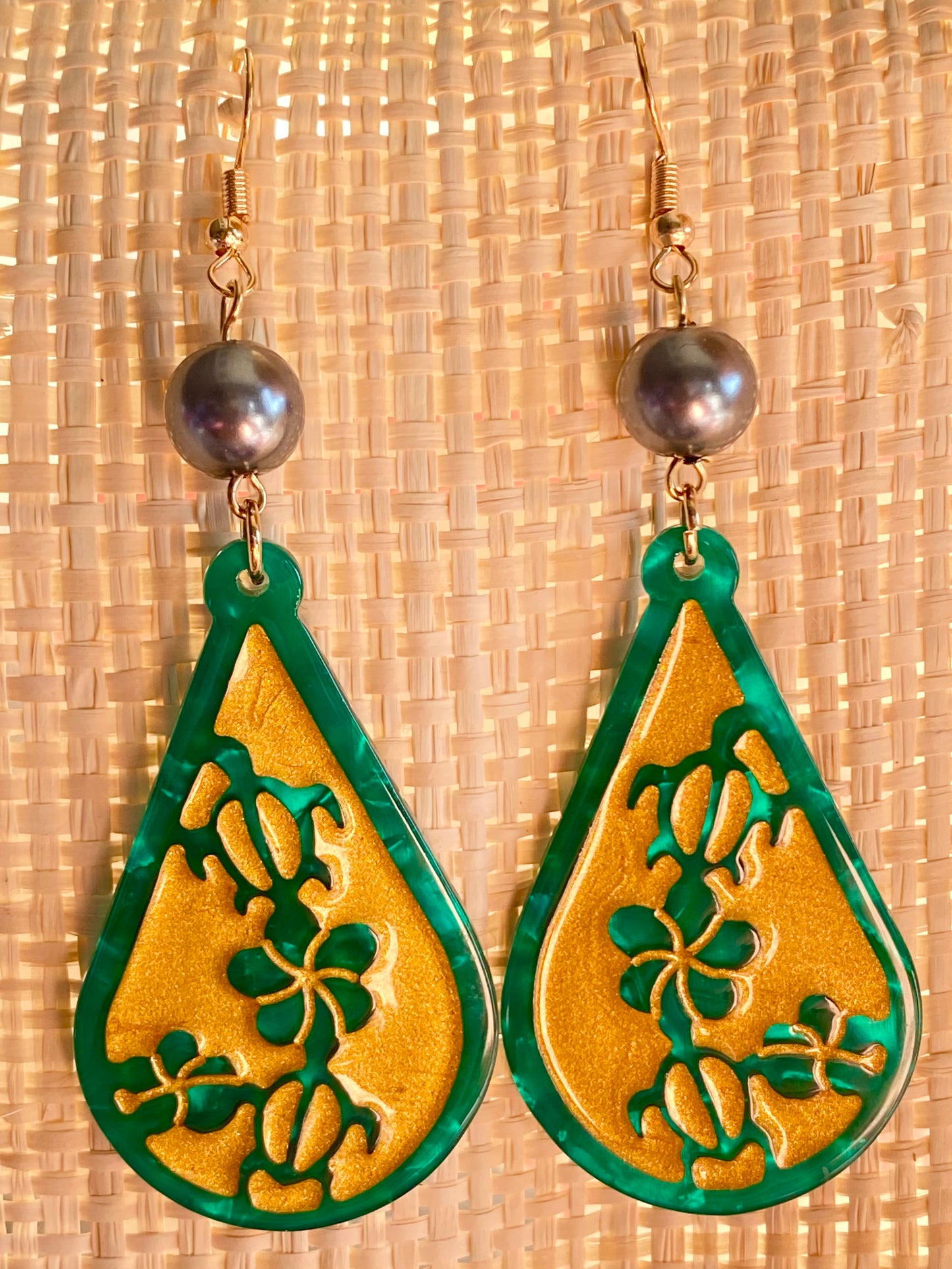 Turtle Shell Earrings