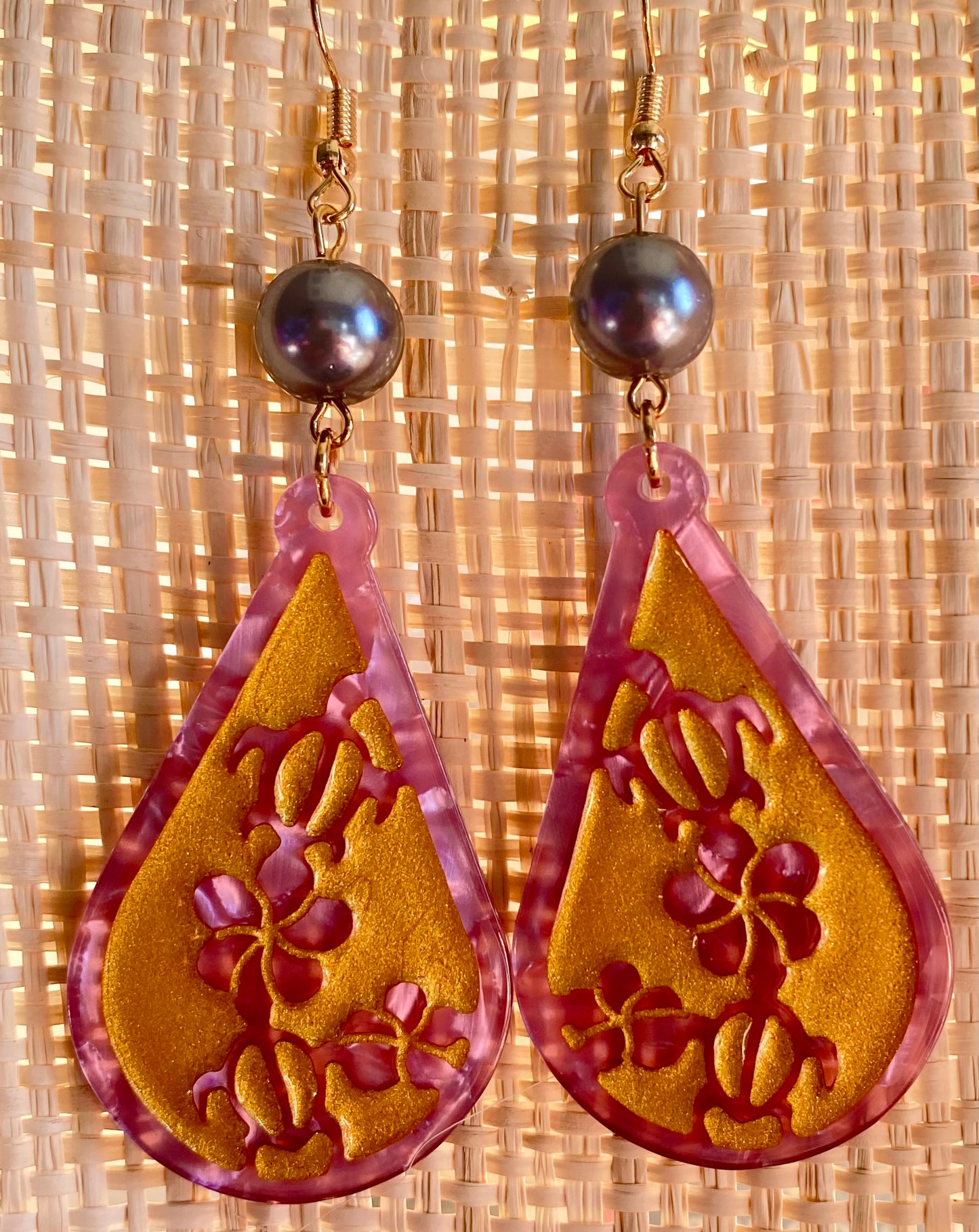 Turtle Shell Earrings