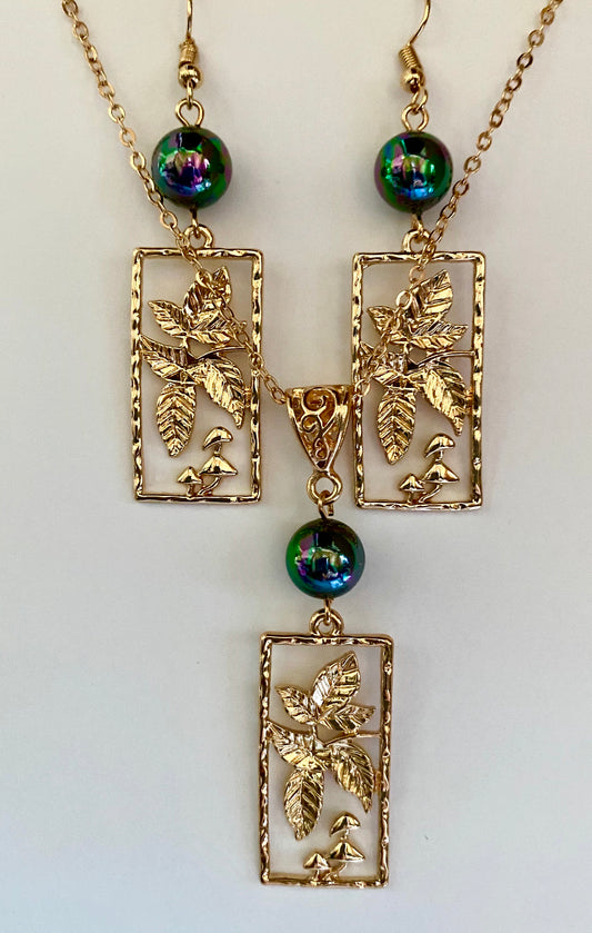 Hammered Leaf Set