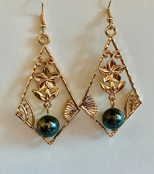 Hammered Leaf Earrings