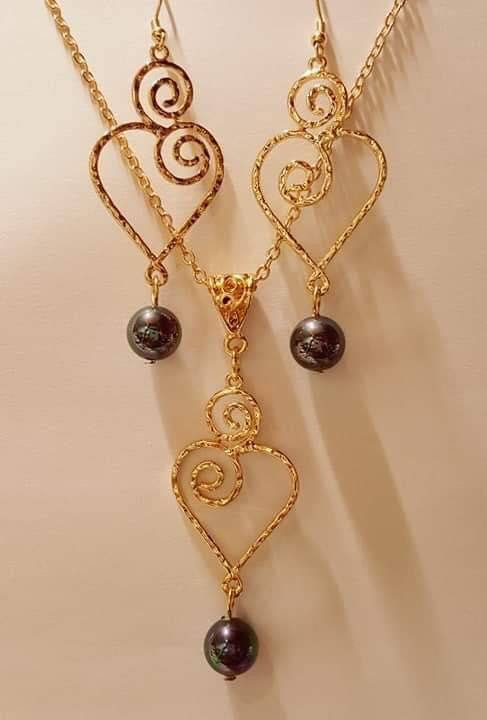 Hammered Heart Set