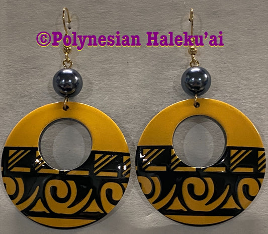 Tribal Round Earrings