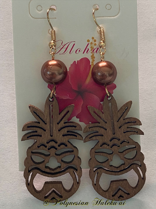 Pineapple/Tiki Earrings