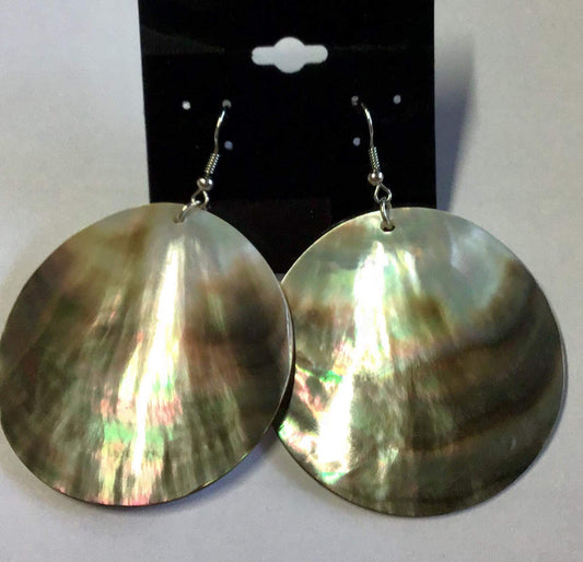 Round Mother of Pearl Earrings